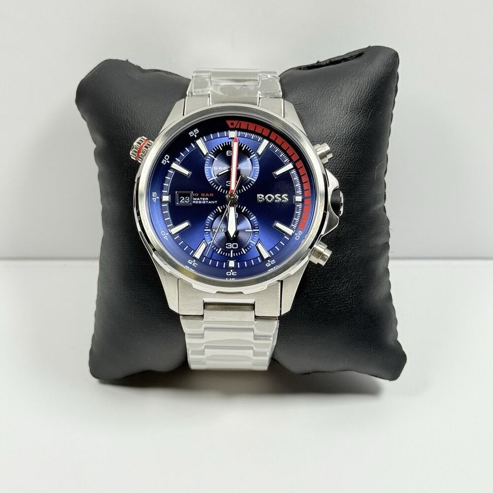 Hugo Boss Globetrotter HB1513823 Chronograph Blue Dial Men’s Watch